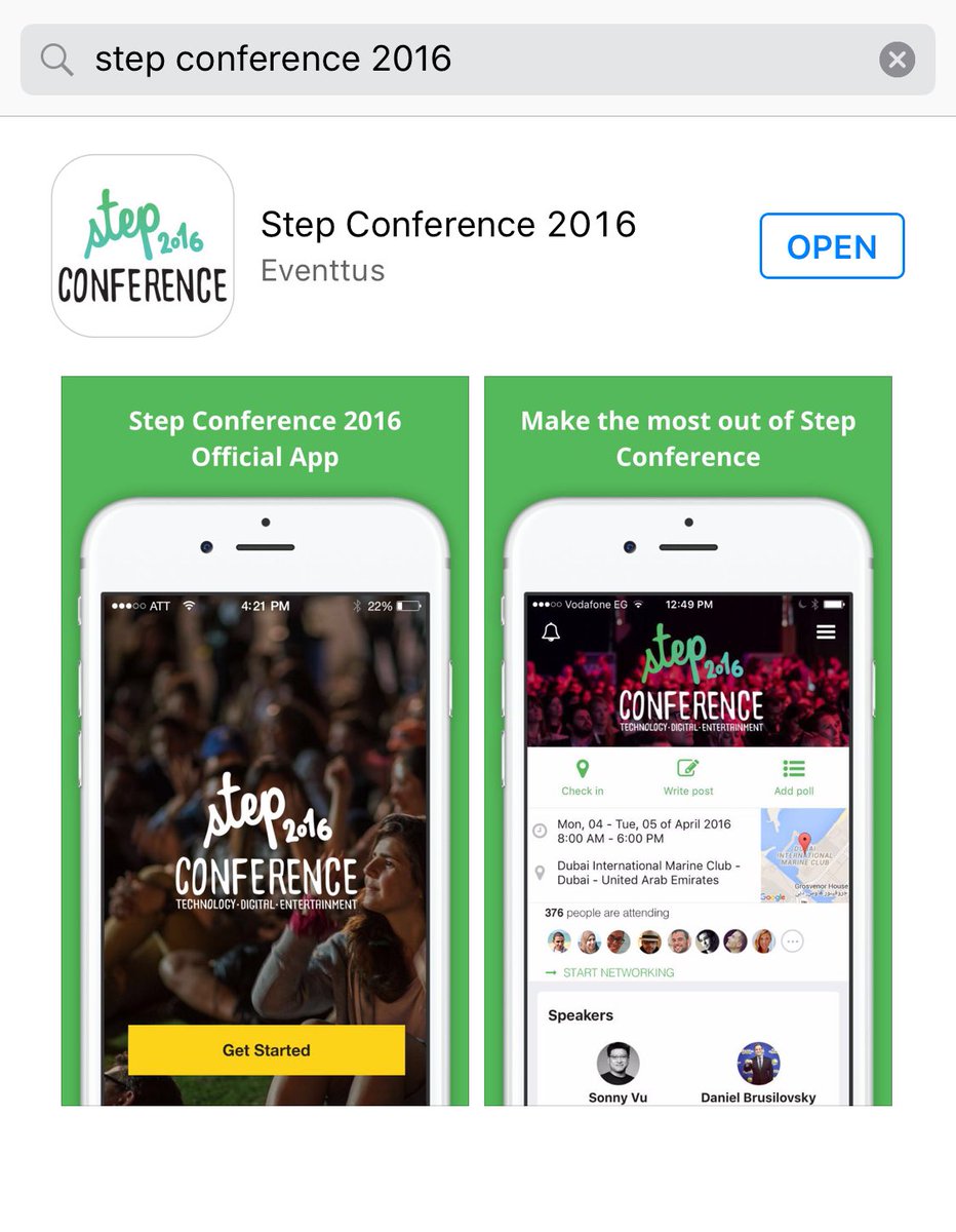AnasAlmarie's tweet photo. I've just downloaded #STEP2016 Mobile #App by #Eventtus, it'll help me to connect with other speakers &amp; attendees! https://t.co/Gd9pZgbVv8