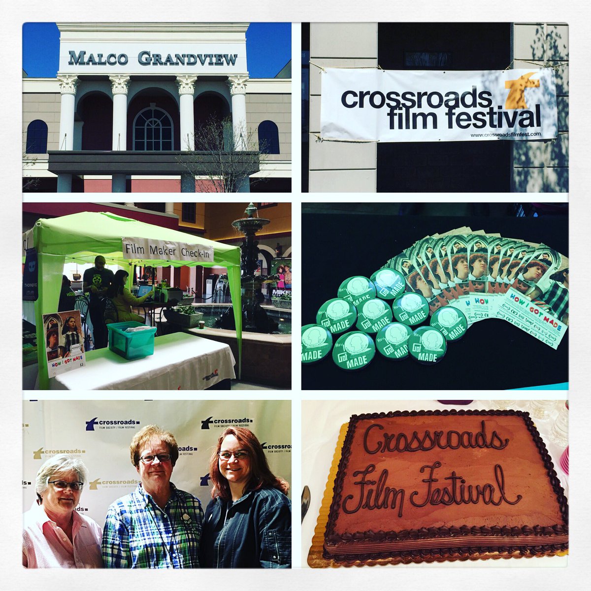 TracyFacelli's tweet photo. Having a great time #XRoadsFF @malcotheatres #howigotmade exec prod @HBIC1947 in the house! @briley_thomas @lseals https://t.co/GP1Uedf56P