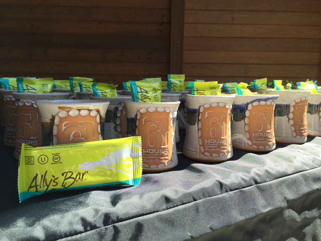 Podium awards are ready &amp; topped off with @allys_bars sweet tater goodness! Thanks Ally!