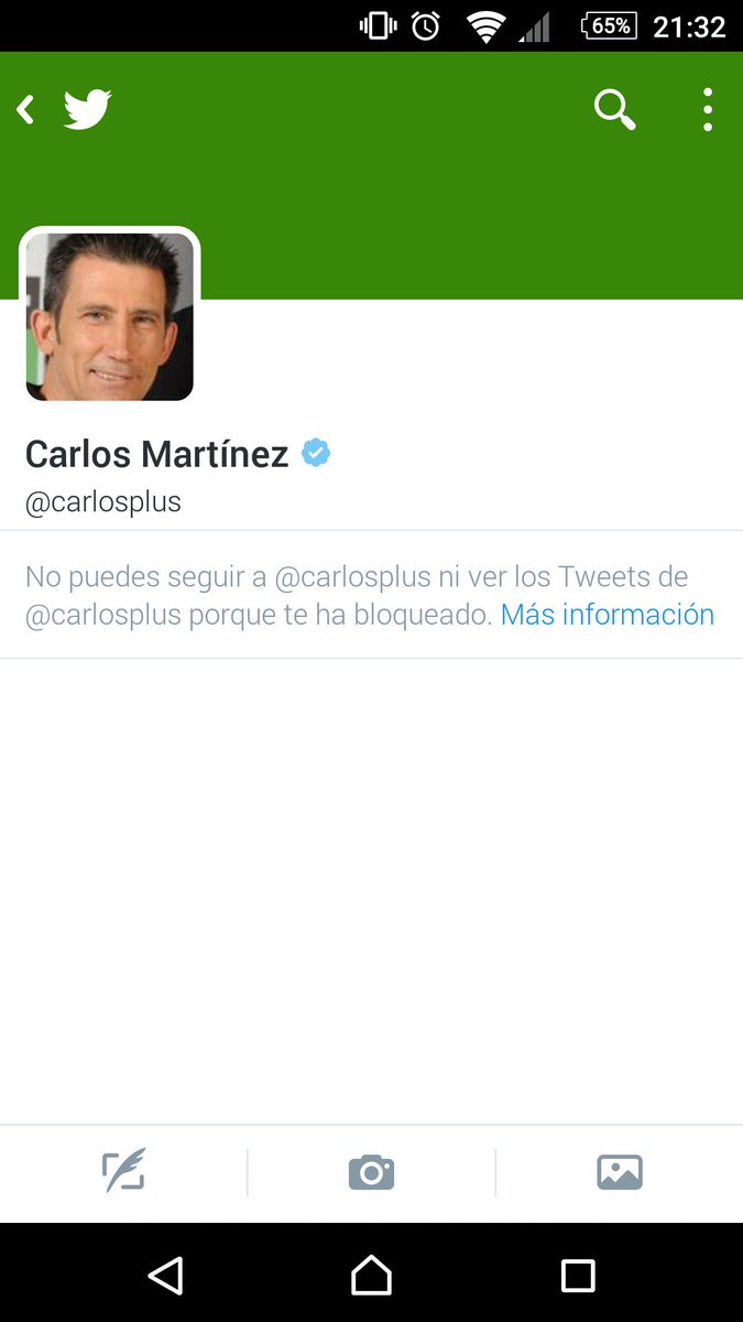 Carlos del Plus tenía es su bio "Periodista"  sin serlo, se lo afeé y me contestó muy amable :
