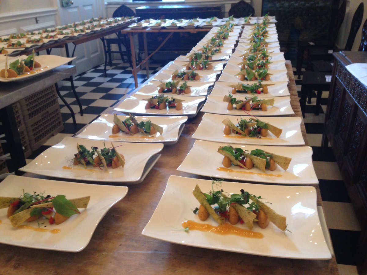 EventsTake's tweet image. Creating master pieces in the kitchen @stonleigh Abby