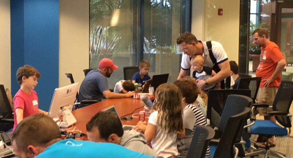 PBGDojo's tweet photo. Having fun coding away! @CoderDojo #PBGCoderDojo https://t.co/86vE4RO5em