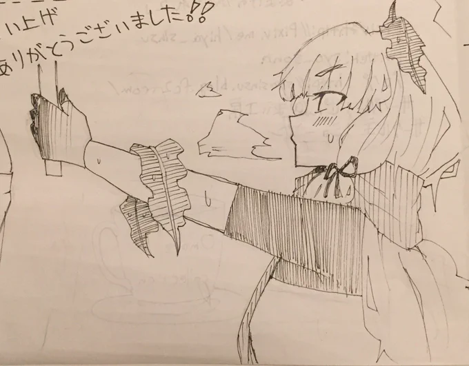 久々の叢雲ちゃん。資料見ないでかけてよかった 