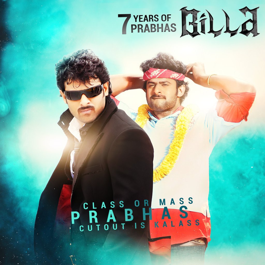 Prabhas first dual role as Billa \u0026 Ranga #7YearsOfPrabhasBilla, image size:1024x1024
