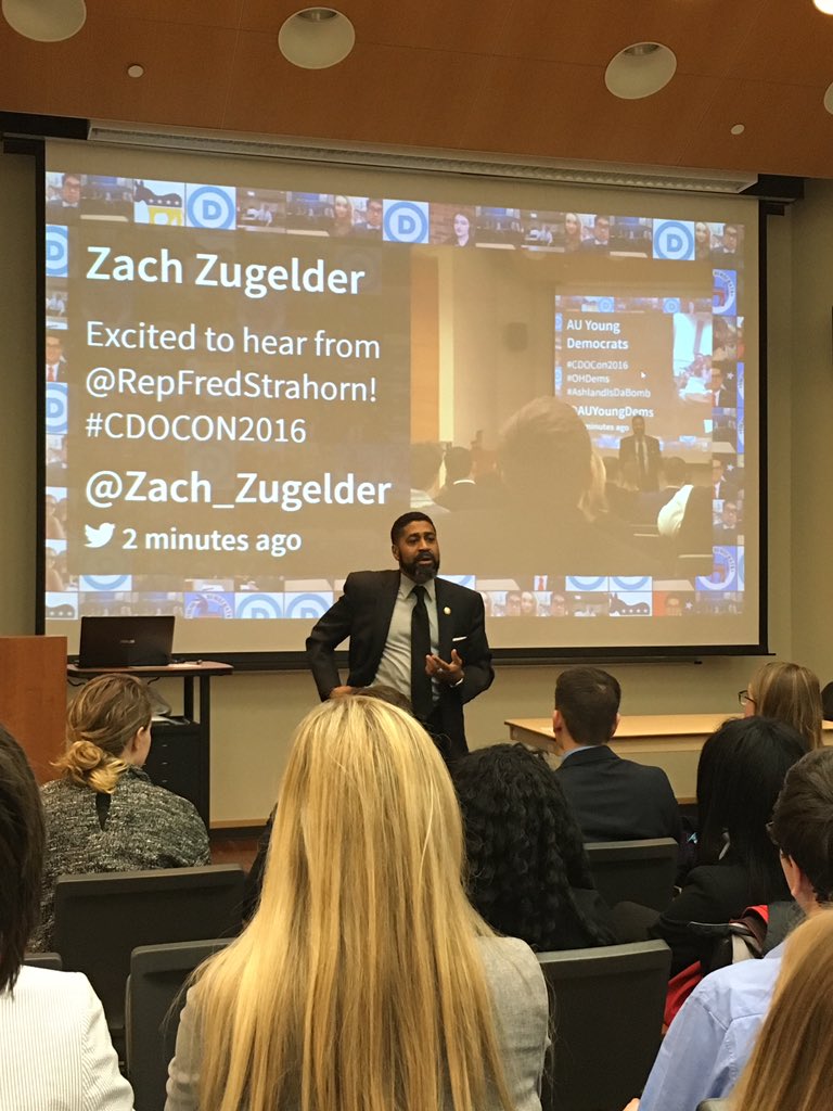 miamiudems's tweet photo. Thank you for the story on your path to politics, and view of the role of government! @RepFredStrahorn #CDOCon2016 https://t.co/DoCm5EELQW