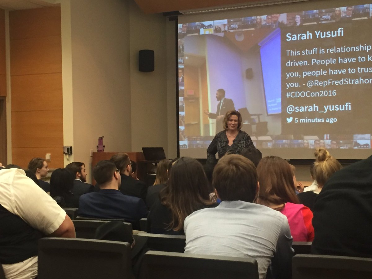 ZachZugelder's tweet photo. It's always great day when you get to hear from the best mayor in Ohio, @nanwhaley! #CDOCon2016 https://t.co/hTuRyZ4umc