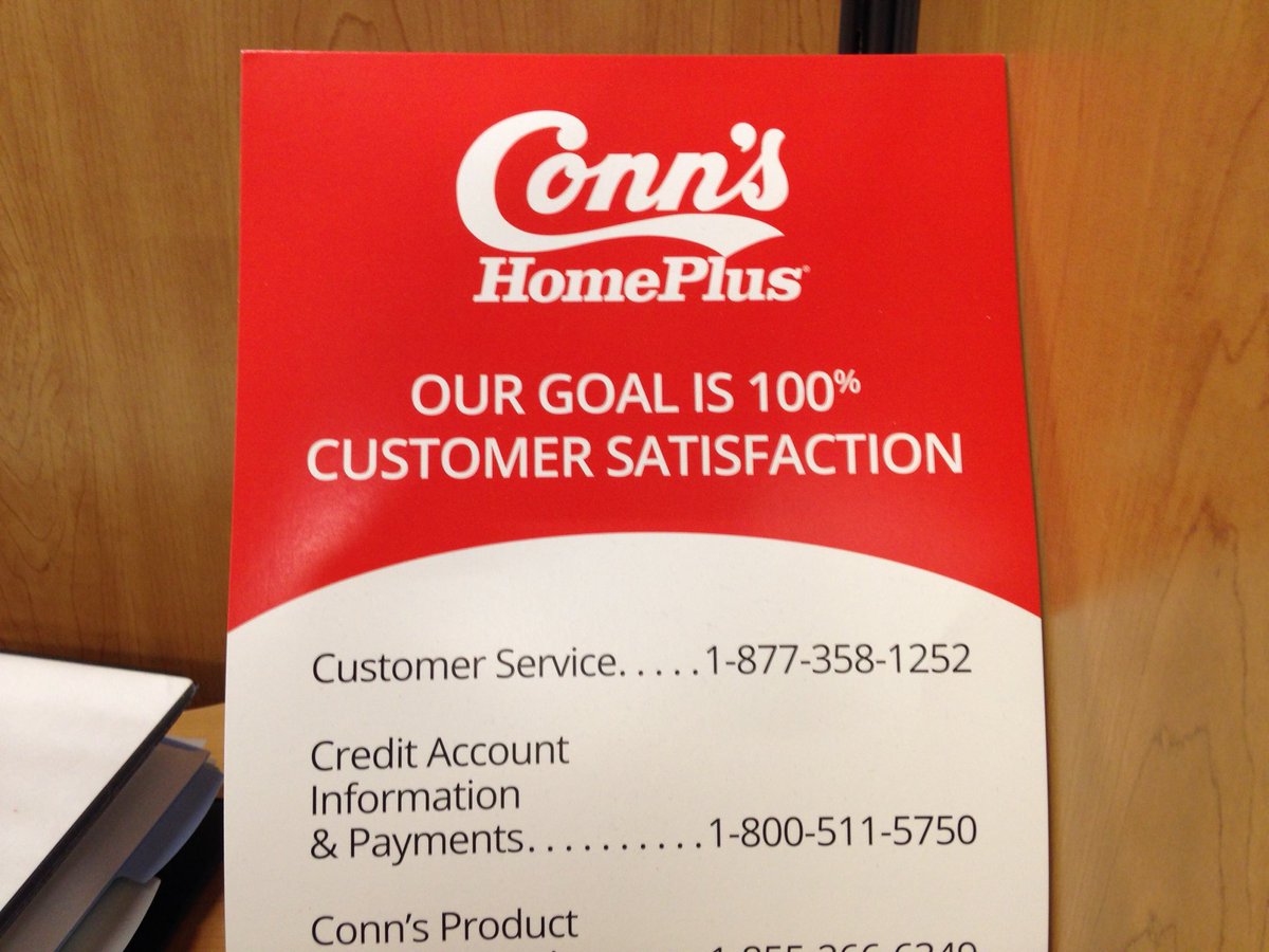 mcattwood's tweet photo. @ConnsInc your sign says you want 100% customer satisfaction but that's not true. #upset https://t.co/6BiUkdt42Q