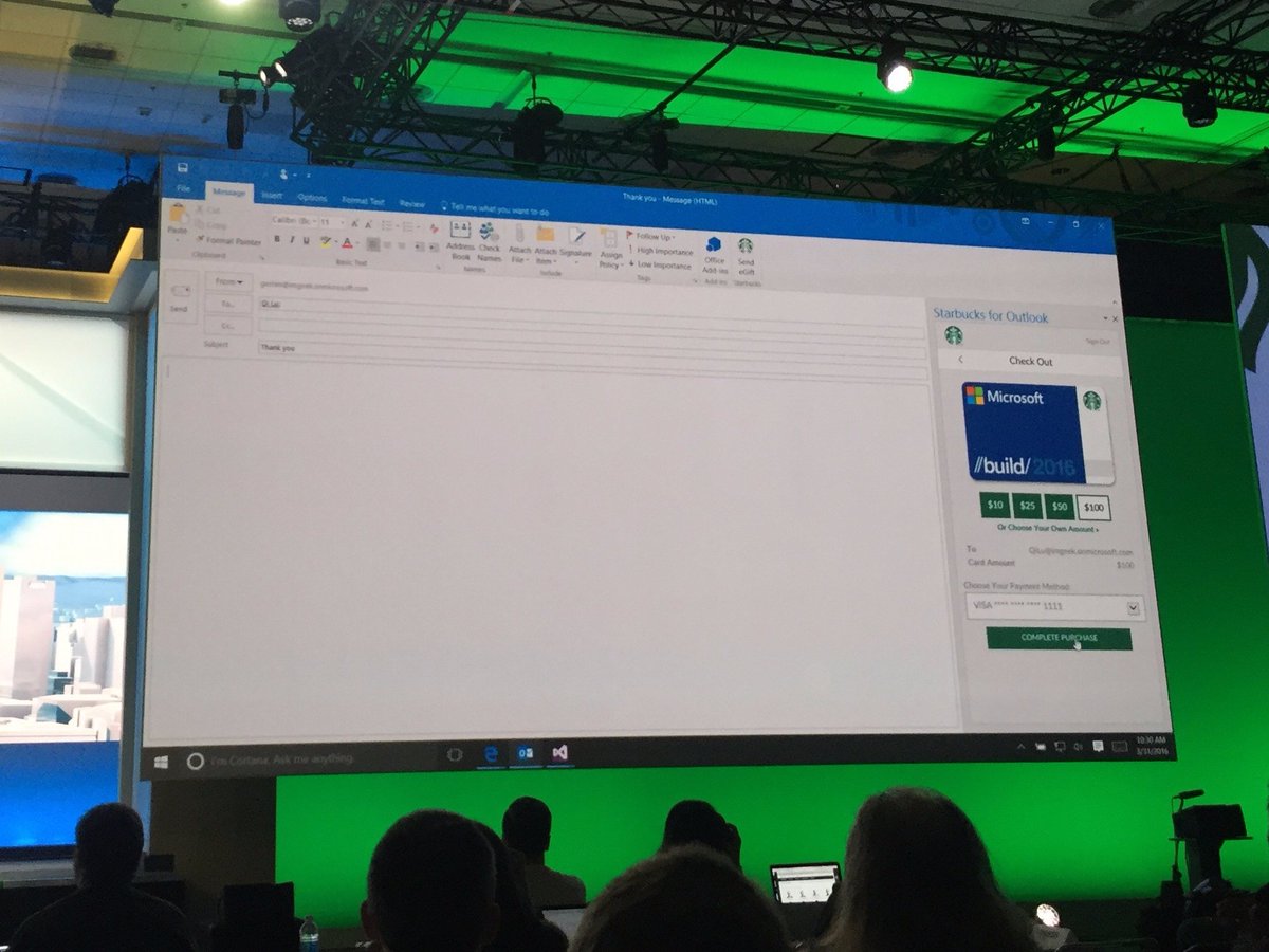 charbangs's tweet image. Kinda fun to see my Starbucks gift card design for #Build2016 all over the internet. read.bi/1RAaVsr