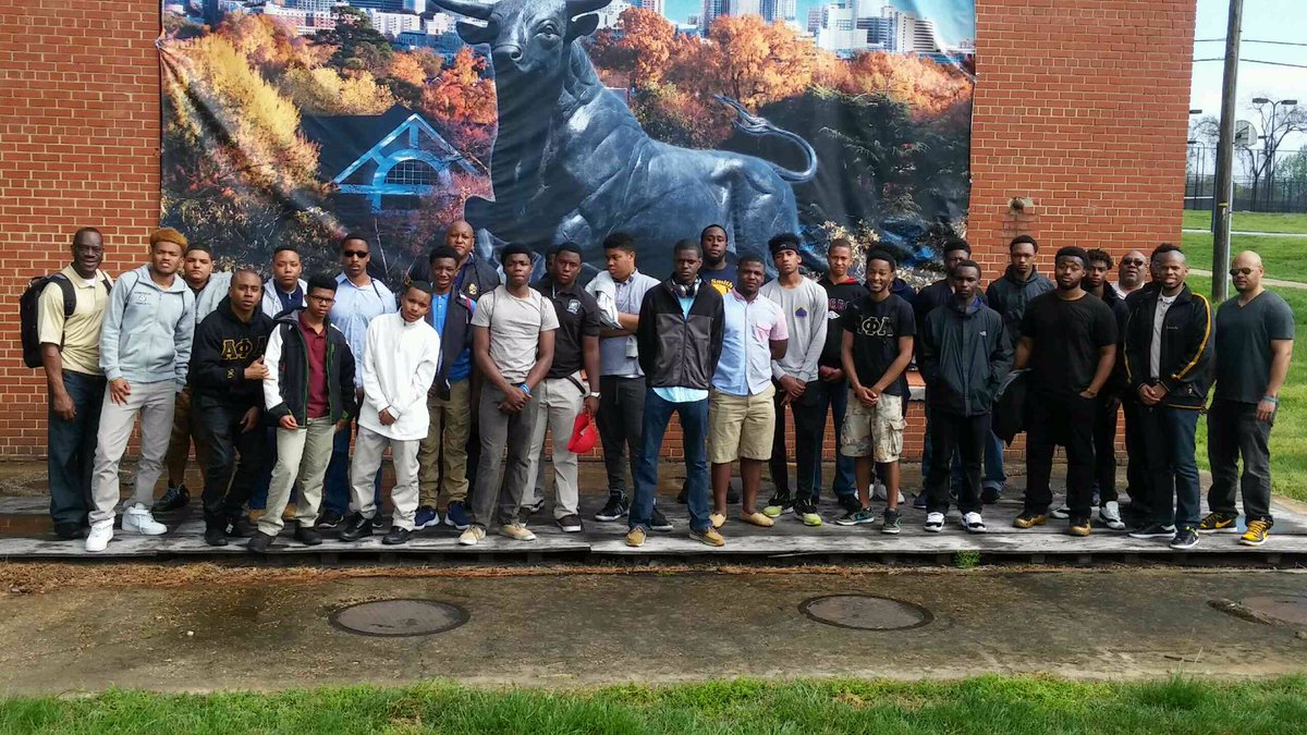 DeKalbAlphas's tweet photo. #DeKalbAlphasCollegeTour is on the final campus of #JCSU in Charlotte, NC. #AphiA #NML #PromotingAcademicExcellence https://t.co/VcVvIXesVo