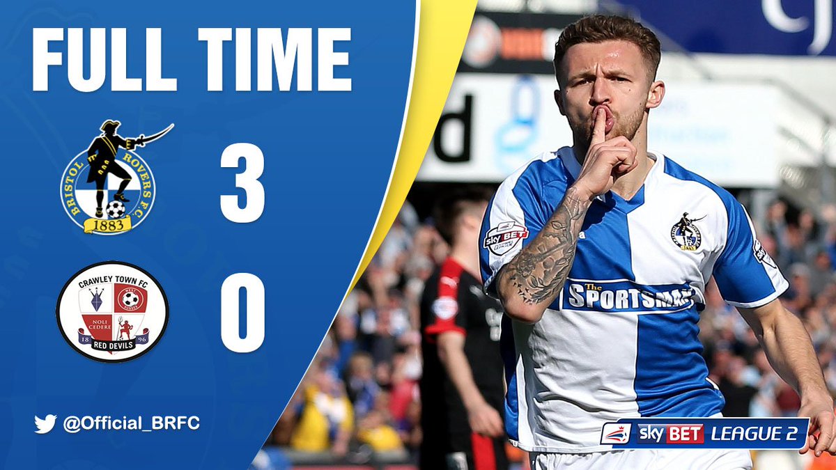 Official_BRFC's tweet photo. FULL TIME: @Official_BRFC 3-0 @crawleytown https://t.co/E3mnc9Jw7D