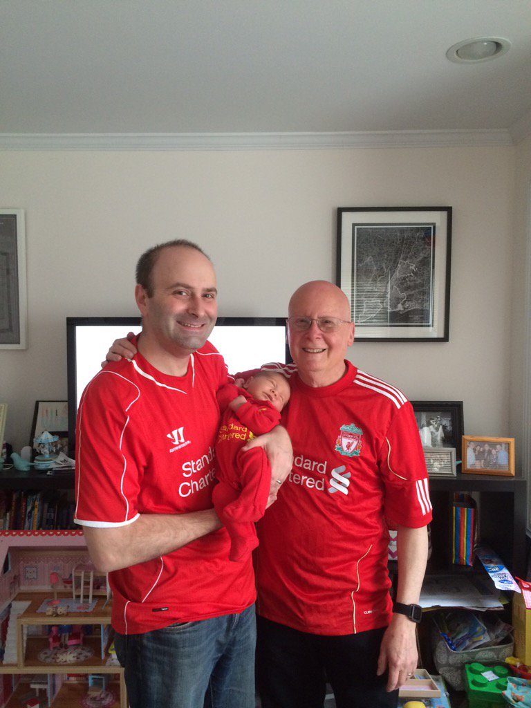 rabbidanny's tweet photo. 3 generations of @LFC fans getting ready to watch the game on @NBCSportsSoccer #ComeOnYouReds #YNWA @LFCUSA @LFCNY https://t.co/bN1TRZ9xBk