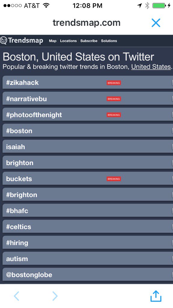 DavidBangsberg's tweet photo. #ZikaHack trending #1 on Boston Twitter @CAMTechMGH @GlobalHealthMGH https://t.co/Jdihwe9bkg