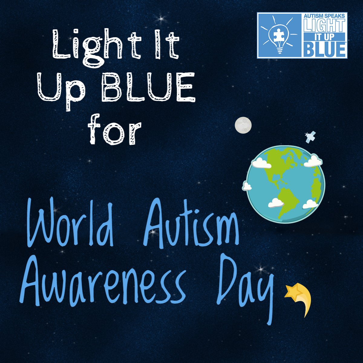 TODAY is #WorldAutismAwarenessDay! Be sure to wear BLUE today to raise awareness for autism. #LIUB #LightItUpBlue