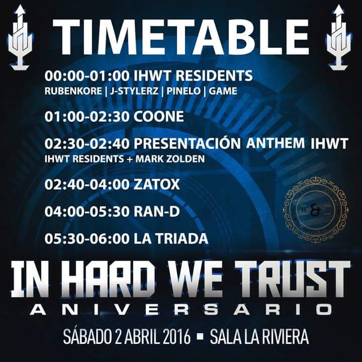 BlerdHipHop's tweet photo. Hoy es el día!! Por fin llega el segundo aniversario de @in_hard_w_trust. Aquí los horarios. https://t.co/uhCQ5QiA10