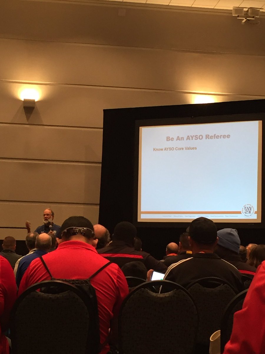 AYSO462's tweet photo. At the referee update now. Getting info on law changes. #AYSO #RefsRock https://t.co/9xUpIjEA1e