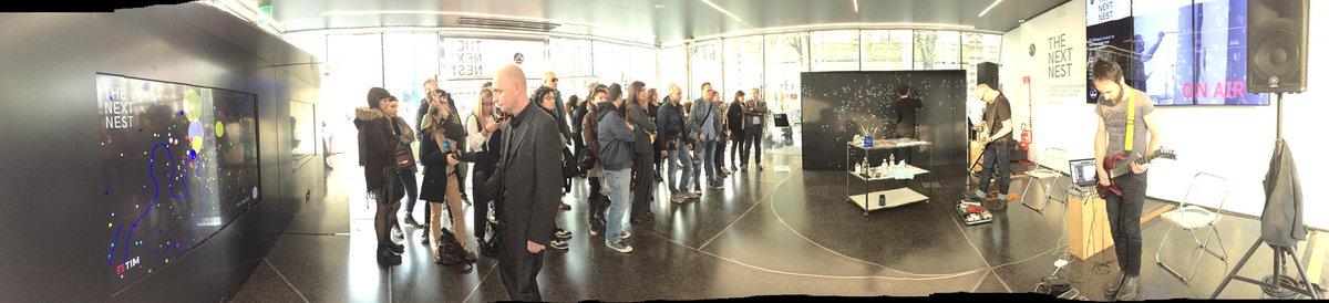GeyMarina's tweet photo. Grandi applausi al termine dell'ultima live performance della giornata: #TIM c'è! #THENEXTNEST #Triennale https://t.co/3CWXBCr3PA