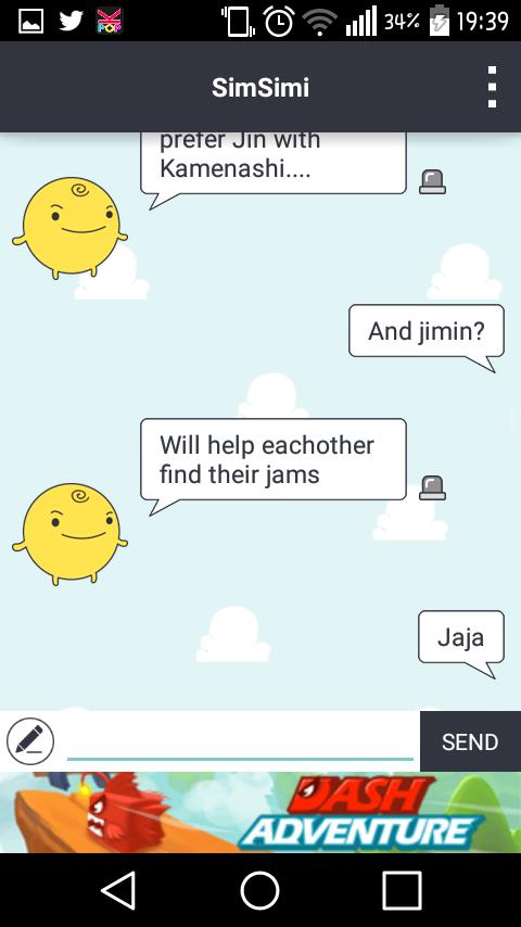 soloceci's tweet photo. Okey Simsimi knows Jimin jams?!  XD #BTS #simsimi #kpopinthekokoro https://t.co/GGKnMKgsTp