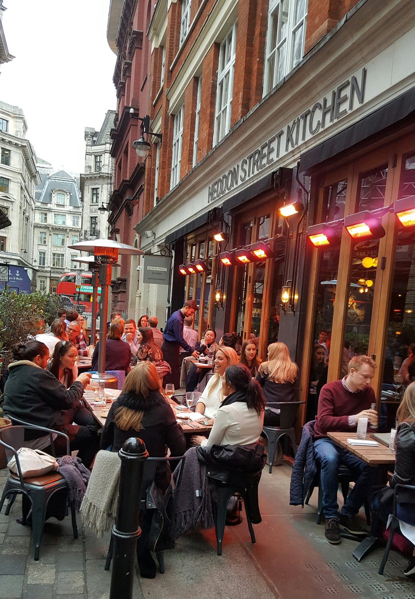heddonstkitchen's tweet photo. #alfrescodining dining tonight @GordonRamsay @heddonstkitchen #SpringfeverFriday #westend #regentstreet https://t.co/gEfOIQz9Rr