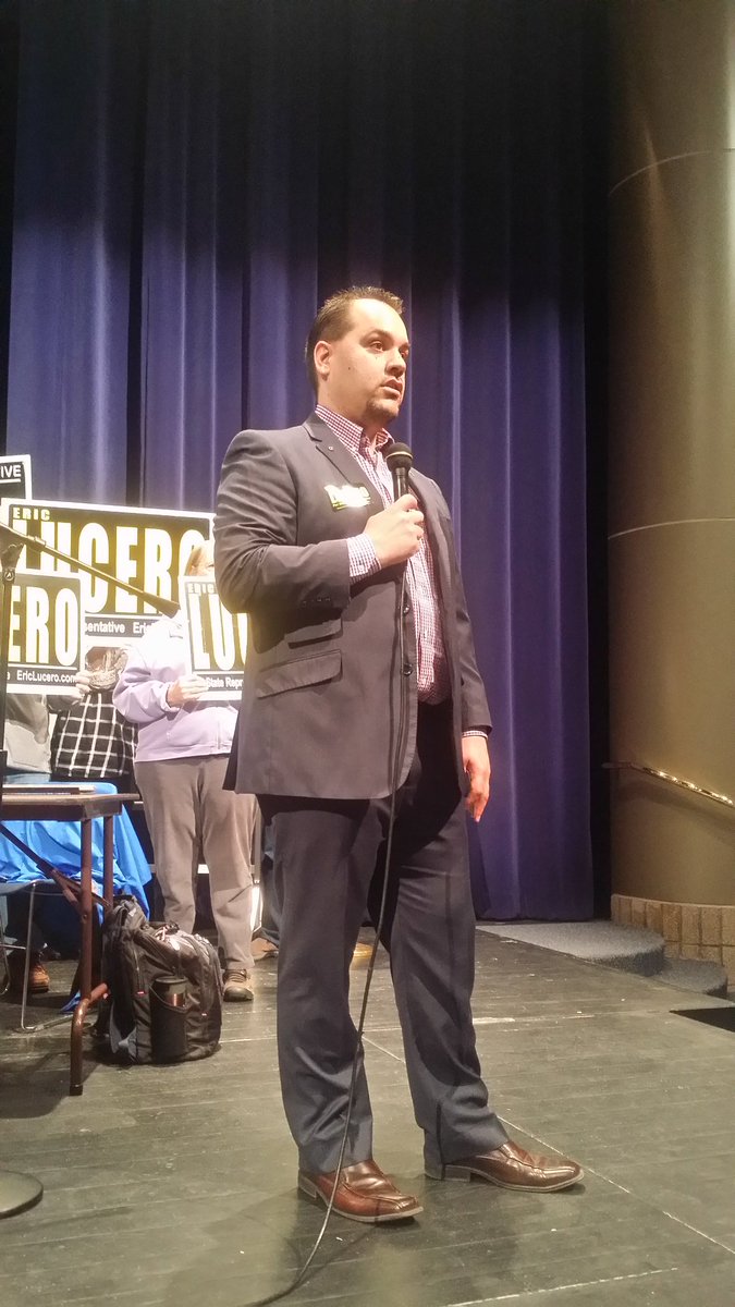 WrightGOP's tweet photo. Representative Eric Lucero speaking to 30B for endorsement. 
#WrightGOP #MNGOP https://t.co/FP5906KBri