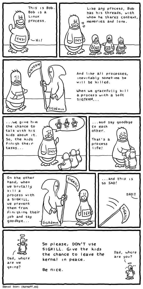 luigiberrettini's tweet image. The real reason to #avoid using #SIGKILL