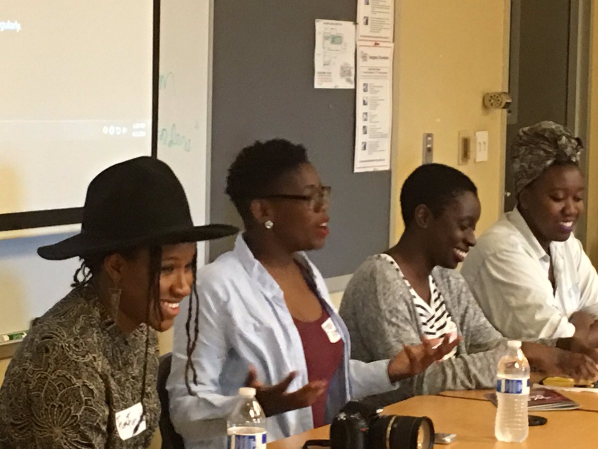 allgoqpoc's tweet photo. Black Women Filmmakers session. @WomenCTX #WeCon2016 https://t.co/d9C7q27VKC