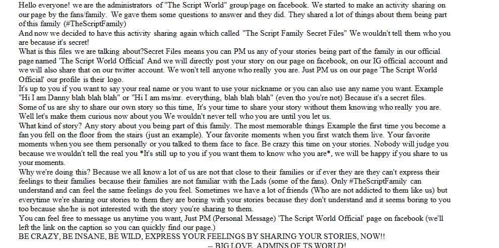 TSWorldOfficial's tweet photo. READ! IF U CAN'T READ ROTATE UR CELLPHONE OR ZOOM! JOIN US! HERE'S THE LINK OF OUR PAGE https://t.co/kxZfStQ4Kp https://t.co/BSxjtaWFeJ