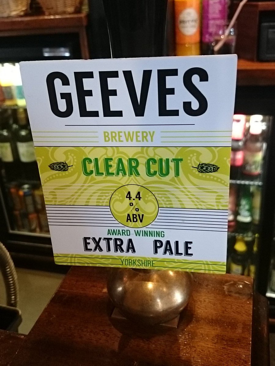 TheClosedShop's tweet photo. New booze on from @GeevesBrewery.  Delicious award winning Clear Cut https://t.co/RSzSuwOqgD