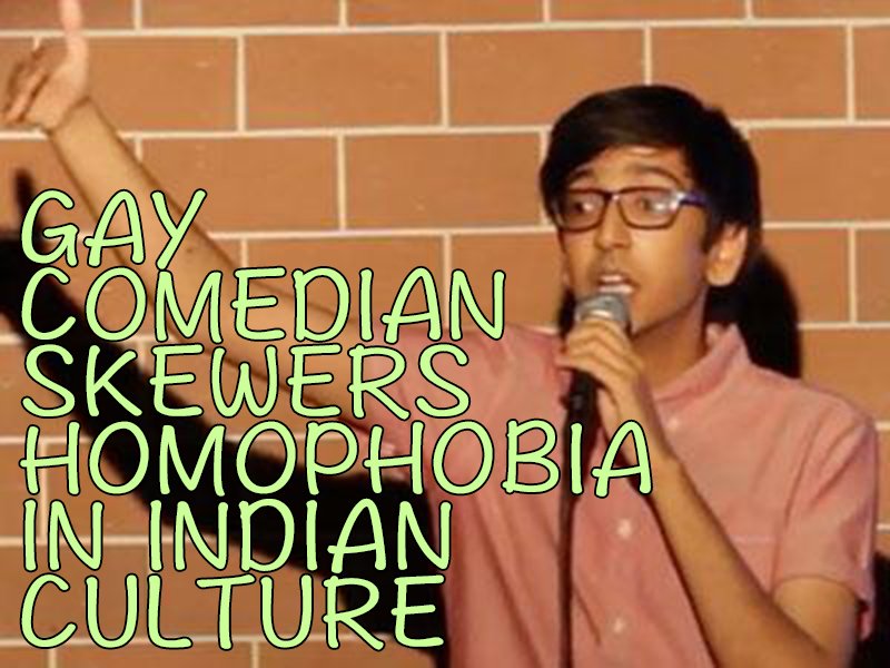 QueerStoriesQDM's tweet image. WATCH: GAY COMEDIAN SKEWERS HOMOPHOBIA IN INDIAN CULTURE bit.ly/1NNJZI6 #queer #lgbt #pride