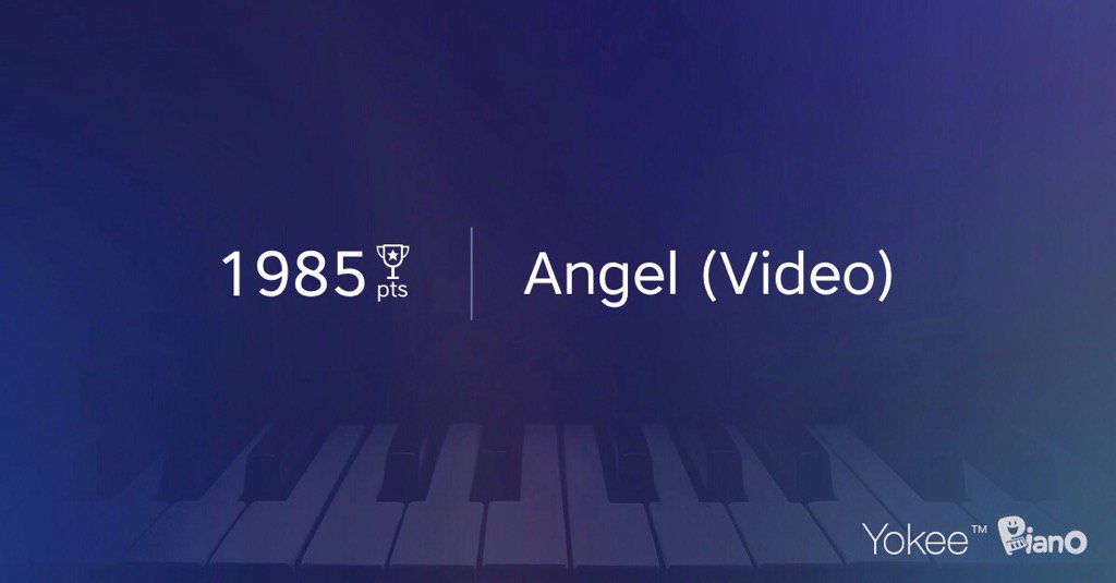 apriansyah111's tweet photo. I just played 'Angel (Video)' with Yokee Piano
Try to beat my score of 1985pts! @yokeepiano https://t.co/OUBc8sGw28 https://t.co/68eOmuyhUu