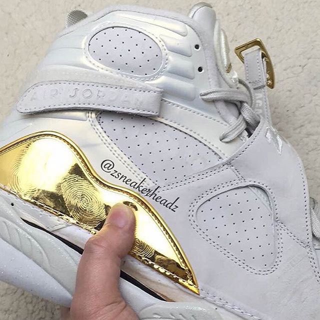 TheShoeGame's tweet photo. possible early look at Air Jordan 8 Cigar&amp;Champagne Championship pack

Release: June 2016
(via @zSneakerHeadz) https://t.co/wOPBgdui9m