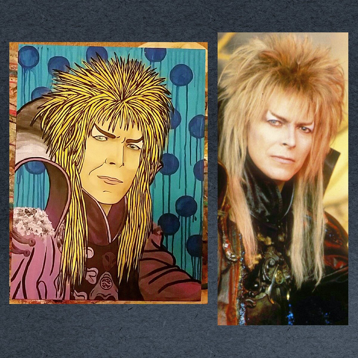 HeavyMetalBetti's tweet photo. One of my most recent projects :) #DavidBowie #goblinking https://t.co/1cmKdwiLjo
