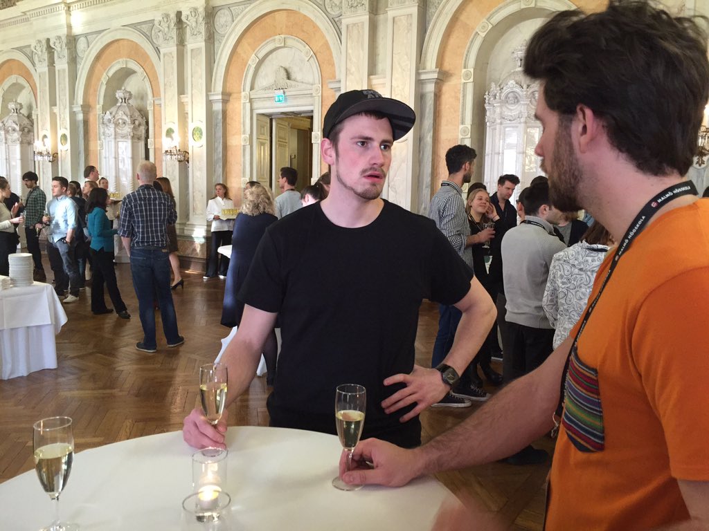 Agilehandyman's tweet photo. Fancy afslutning af #SIDeR2016 på Malmø Rådhus. Dog var borgmesteren ikke nær så sjov som @mayorkolding https://t.co/E2gzGMEtfR