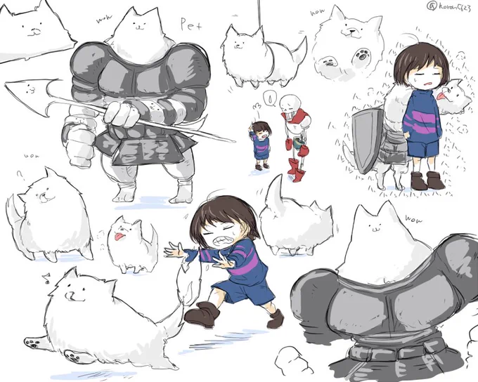 アンテは犬がな 犬がかわいいんだ
#undertale 