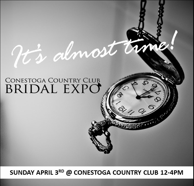 It's almost time! The @conestogabridal Expo is tomorrow but it's not to late to register conestogabridalexpo.com