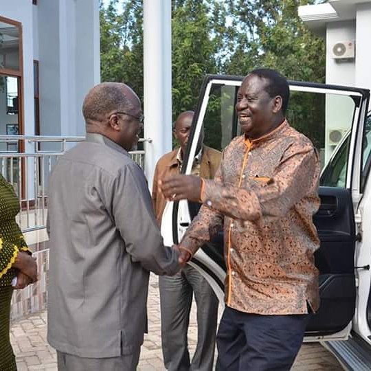 tanzaniagov's tweet photo. Rais Dkt. John Magufuli aliye mapumzikoni leo atembelewa na Waziri Mkuu Mstaafu wa Kenya Mhe. Raila Odinga. https://t.co/4WLM6ivsQn
