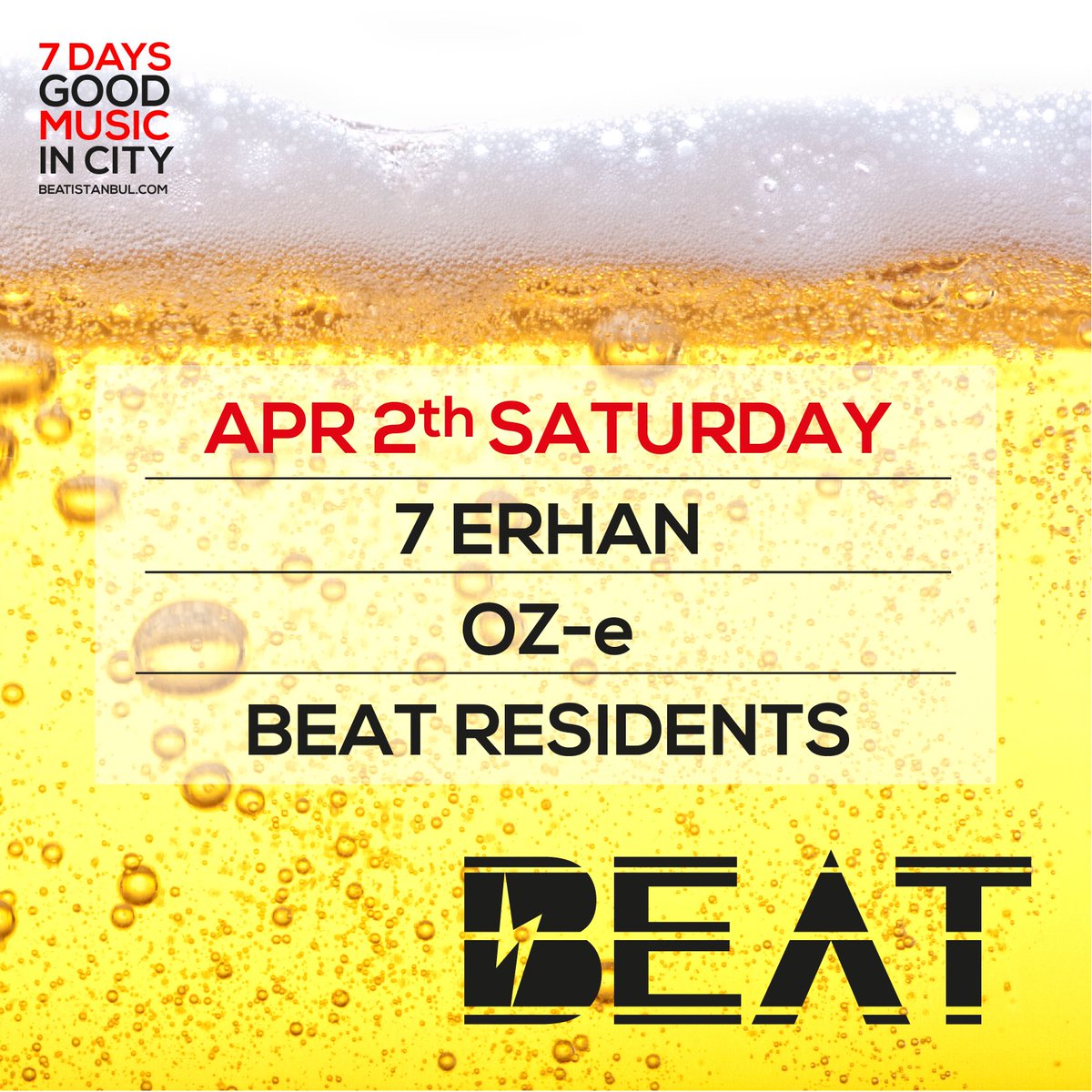 BeatIstanbul's tweet photo. #beatistanbul #bugece #tonight #saturdaynight https://t.co/6NLQKTNEb6