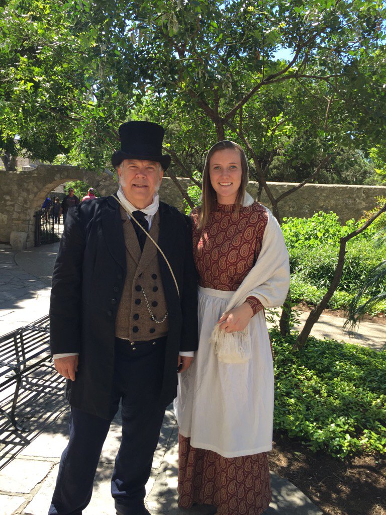 marfagene's tweet image. Texian Granddaughter with her Texian Grandfather