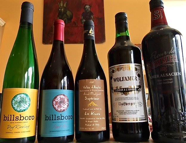 Lovely tasting this eve, 6-8PM - Finger Lakes Riesling &amp; Pinot from Billsboro.  Also, beautiful Alsatian Liqueurs!