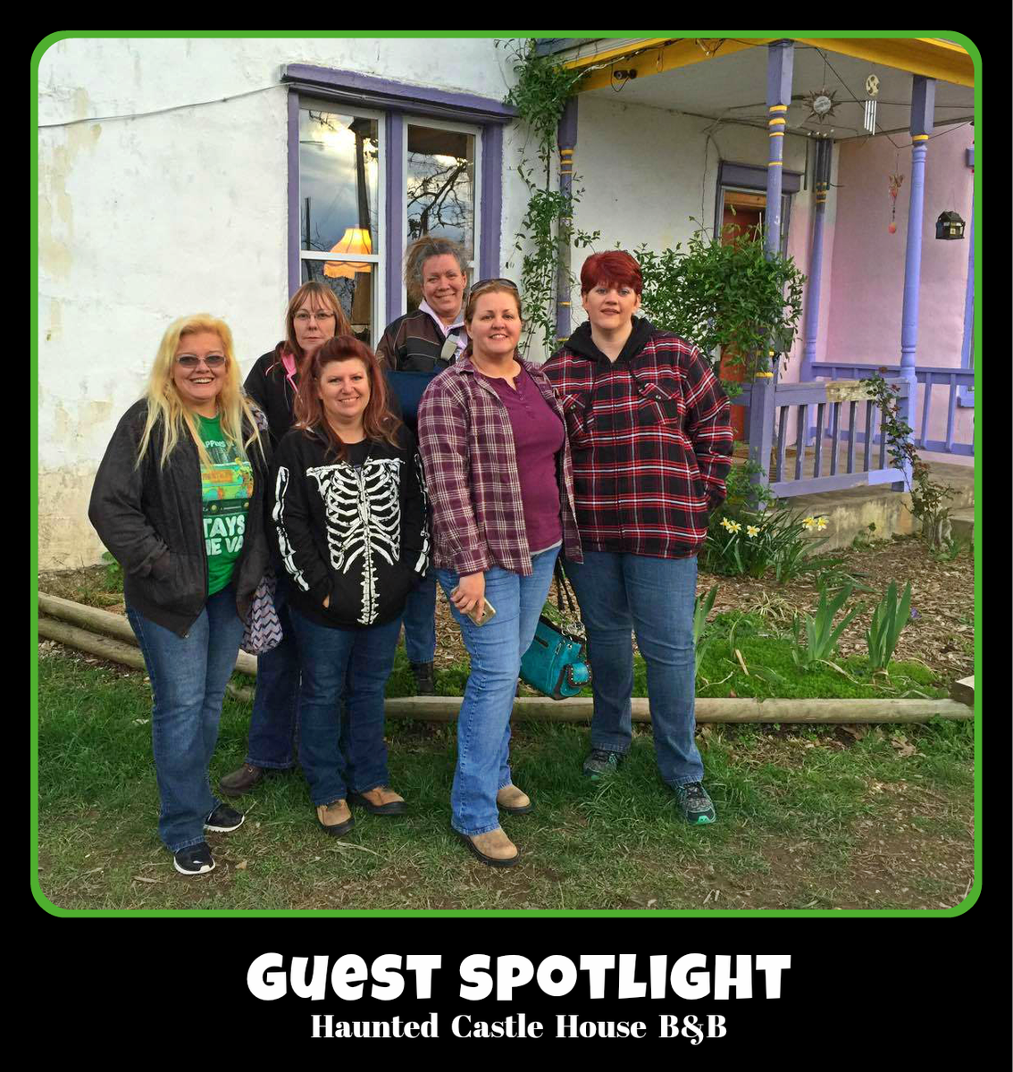 bnbcastlehouse's tweet photo. The brave ladies that spent the night. https://t.co/5j2OccRQWF #historic #paranormal #house #host #haunted https://t.co/RDTpbxALdb