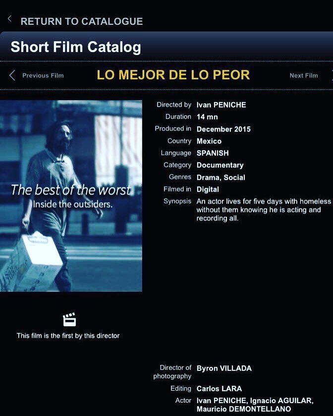 MauDeMontellano's tweet photo. Oficialmente en el @Festival_Cannes 2016 participando con #LoMejorDeLoPeor #shortfilm #documentary #Mexicanproud https://t.co/hMTrtN56mW