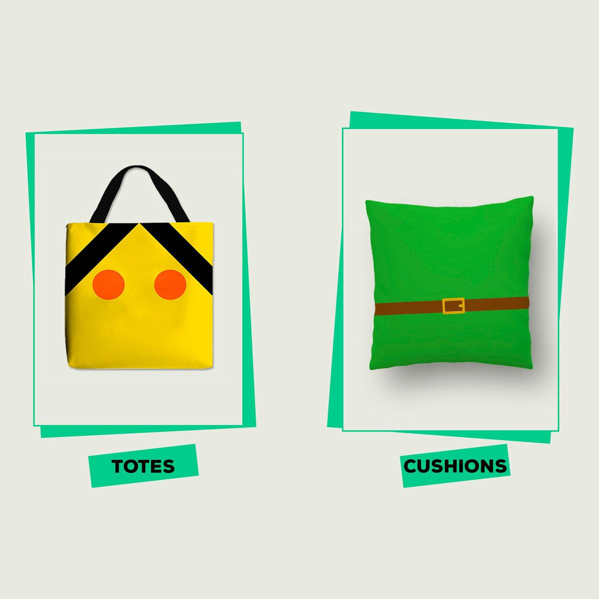 GamerPrint's tweet image. Our unique totes and cushions are a great hit! gamerprint.co.uk #gamer #totebag #cushion #inspired