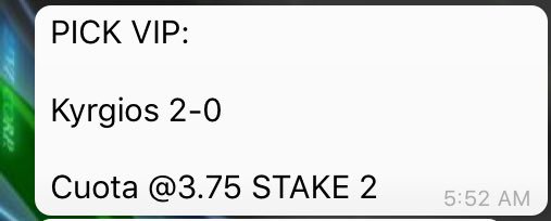 RadokVIP_'s tweet image. 1 DE ABRIL.

🎾Pick 1 🔴 -2 unidades

Total del día: -2 unidades
Total del mes: -2 unidades