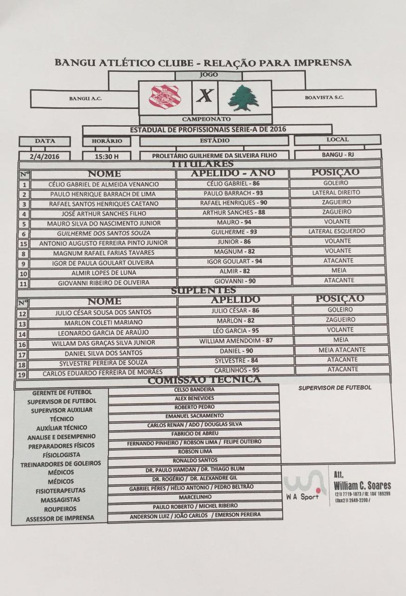 HipermidiaCom's tweet photo. @BanguAtletico x @BoaVistaSport. Nossos clientes Rafael Henriques e Paulo Barrach em campo! #HojeÉDiaDeBangu. 15:30 https://t.co/5SHbT33KTS