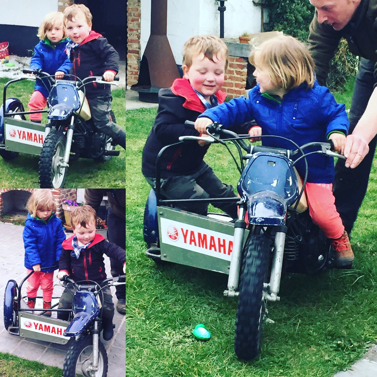 Daisycampforts's tweet photo. Motorcrossers in training! Lowie&amp;Lea Campforts-Van Aerde #motorcross #sidecar #yamaha  @jimvanaerde https://t.co/zpwL3tciYZ