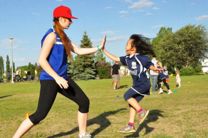SportballYEG's tweet photo. High fives for everyone who is going outside and getting active this weekend! https://t.co/HfK1FjFmA2