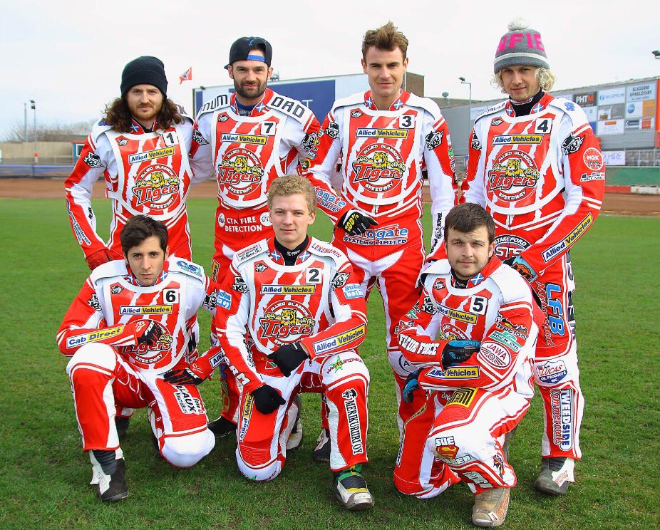 speedwaysnapper's tweet photo. Tomorrow at 3pm these 7 guys take on the mighty Monarchs hope come 5pm it will be Tigers on top @_glasgowtigers https://t.co/AwZJ6J6HxR