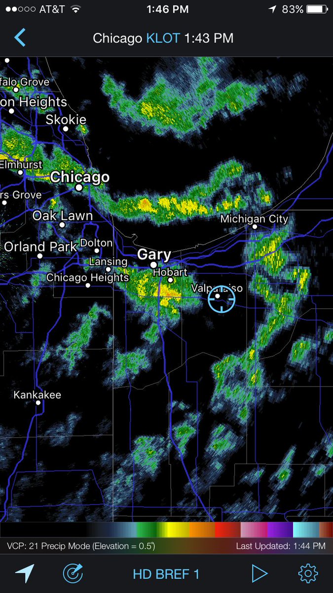 ElyseSmithWX's tweet image. I think there's a chance for some #thundersnow here in Valpo 🌩❄️ #GLMC2016