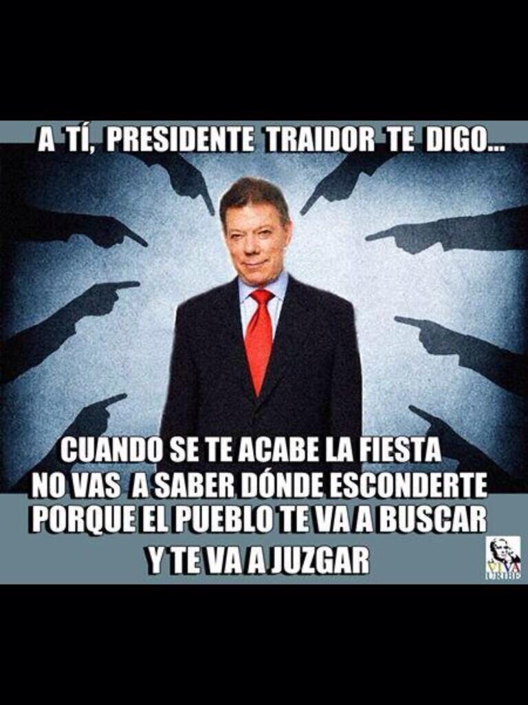 Amirsajim19's tweet photo. Y después de semejante éxito de la #MarchaNO+, en cuanto le habrá quedado la aprobación a Santos? #NoMasSantos https://t.co/xVLYSc5tIU