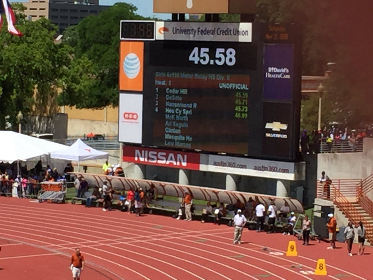 DrCherylTHenry's tweet photo. 46.09 in the 4x100 @CySpringsHS @CySpringsSport https://t.co/iWKTHffFCK
