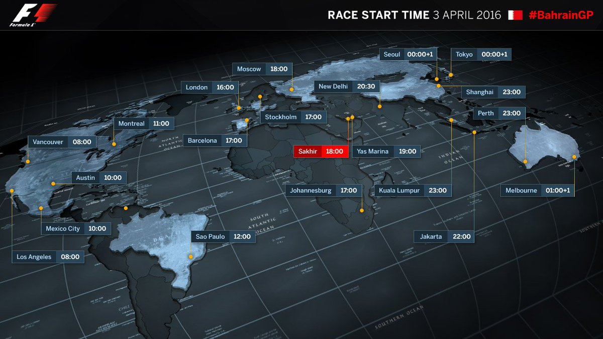 F1's tweet image. It's race day! 😃

#BahrainGP #F1